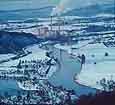 Gemeinschaftskraftwerk Weser im Winter